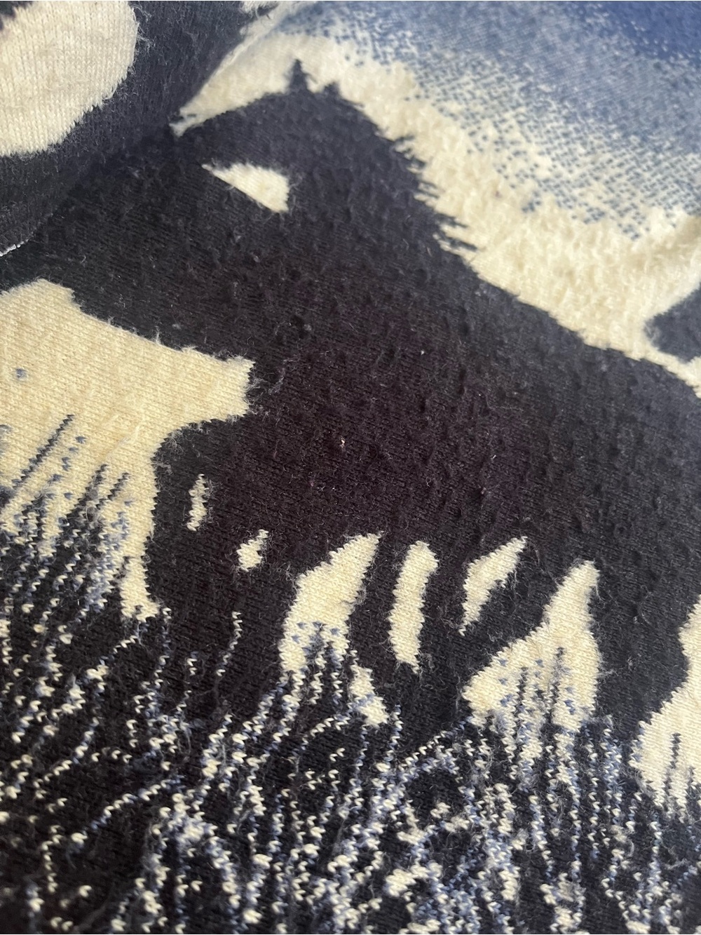 Vintage horse fleece - Picture 9 of 13